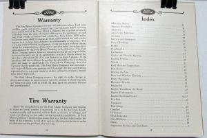 1941 Ford Six Cyl Passenger Car Ref Book Owners Manual Original