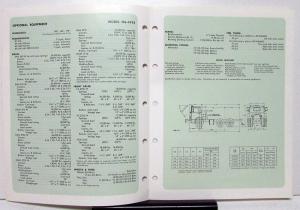 1974 Mack Truck Model MB 491S Specification Sheet