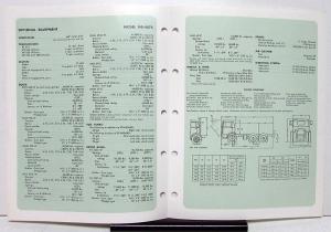 1974 Mack Truck Model MB 487S Specification Sheet
