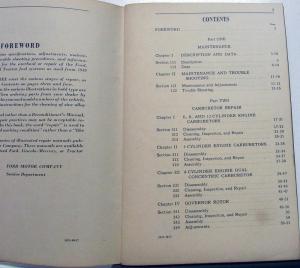 1938 to 1948 Ford Repair Manual Fuel System Original & Mercury Lincoln & Tractor