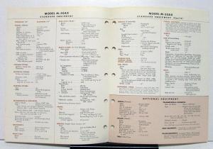 1974 1975 Mack Truck Model M 50AX Specification Sheet