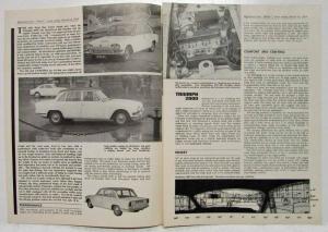 1964 Triumph 2000 Motor Magazine Extended Test Reprint Folder - English Market