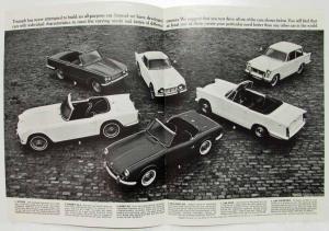 1962-1964 Triumph Builds Six Special Cars Sales Brochure