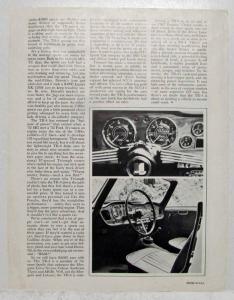 1965 Triumph TR-4 Car and Driver Article Reprint