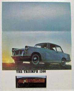 1965-1966 Triumph 1200 When Engineers Design Economy Car Sales Folder