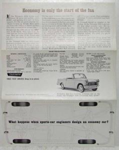 1965-1966 Triumph 1200 When Engineers Design Economy Car Sales Folder