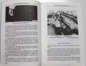 1947 Ford Passenger Car Models 79A 7GA Operators Owners Manual Reproduction