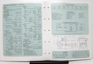 1976 Mack Truck Model U 492T Specification Sheet