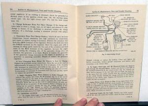 1948 Ford Passenger Car Model 8HA 6 Cylinder Operators Owners Manual Original