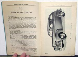 1948 Ford Passenger Car Model 899A V8 Operators Owners Manual Original