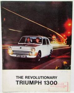 1966 Triumph 1300 Revolutionary Sales Brochure