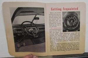 1950 Ford Pass Car 6 Cly V8 Tudor Fordor Deluxe Custom Wagon Owners Manual Orig