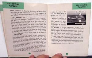 1954 Ford Passenger Car Owners Manual Original