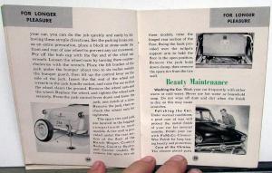 1954 Ford Passenger Car Owners Manual Original