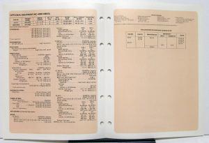 1978 Mack Truck Model MC 400S Specification Sheet