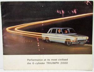 1966 Triumph 2000 6-Cylinder Sales Brochure - UK Market