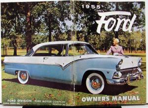1955 Ford Passenger Cars Owners Manual Reproduction