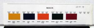 1978 Mack Truck Paint Chips