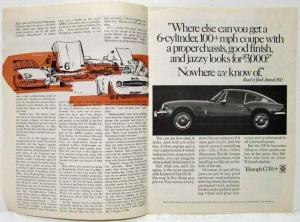 1969 Tribute to Triumph-Sportscar Champions Article Reprint from Sport Magazine