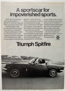 1969 Tribute to Triumph-Sportscar Champions Article Reprint from Sport Magazine