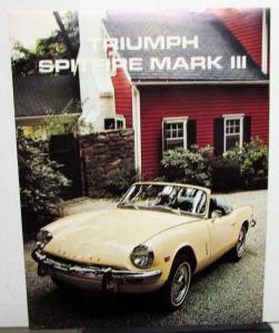 1969 Triumph Spitfire Mk III Spec Sheet