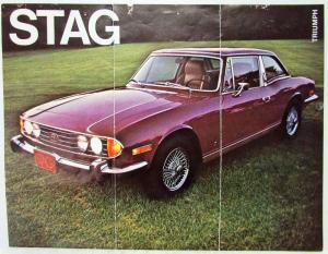 1972 Triumph Stag Spec Sheet with Business Card
