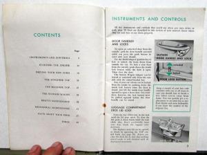 1959 Ford Sunliner Skyliner Wagon Ranchero Owners Operators Manual Original