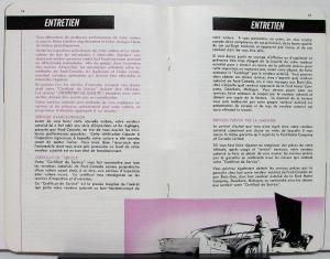 1957 Ford Monarch Owners Manual French Canadian Original