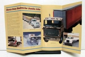 1984 Mack Truck Series MC Super-Liner R Ultra-Liner U Sales Folder