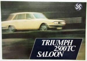 1976 Triumph 2500 TC Saloon Sales Brochure - Australian Market