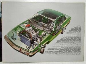 1978 Triumph TR7 Sales Brochure - French Text