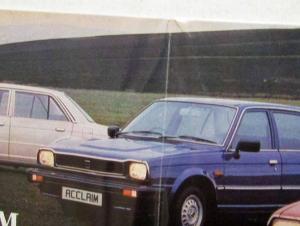 1981 1982 1983 1984 Triumph Acclaim Small Sales Folder White Cover - UK Mkt