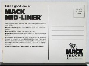 1975 1976 1977 1978 1979 1980 1982 1983 1984 1985 Mack Truck Mid Liner Postcard