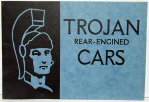 1931 Trojan Rear-Engined Cars Sales Brochure - English Market