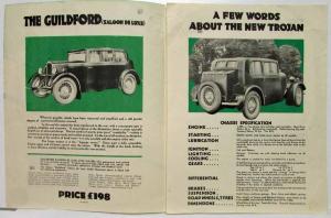 1931 Trojan Guildford Blackdown Cranleigh Sales Folder - English Market