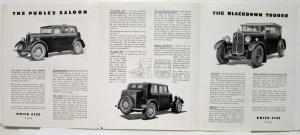 1931-1932 Trojan Cars Sales Folder - English Market