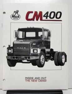 1988 Mack Truck Series CM400 Tractor Sales Brochure & Specifications