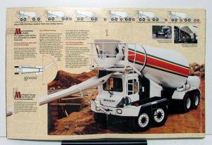 1992 Mack Truck Model FDM700 Mixer Sales Brochure