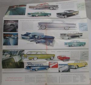 1957 Pontiac Star Chief Super Chief Chieftain Safari Wagon Sales Folder Original
