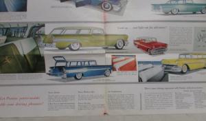 1957 Pontiac Star Chief Super Chief Chieftain Safari Wagon Sales Folder Original