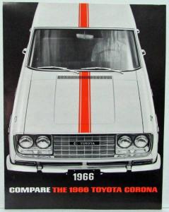 1966 Toyota Corona Compare Sales Brochure