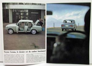 1966-1967 Toyota Corona Sales Brochure - French Text