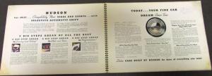 Hudson 1937 Sixes & Eights Models Spiral Bound Presentation Sales Book Original