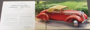 Hudson 1937 Sixes & Eights Models Spiral Bound Presentation Sales Book Original