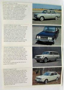 1967 Toyota Corona and Corolla Sales Folder