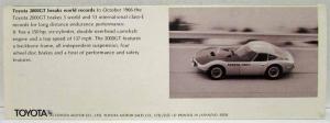 1967 Toyota Corona and Corolla Sales Folder
