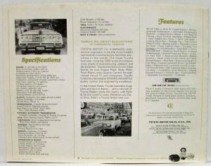 1967 Toyota Corona Raggedy Ann and Piggy Bank Sales Brochure