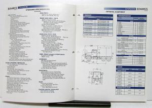 1998 Mack Truck Model RD600SX Specification Sheet