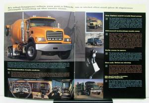 2001 Mack Truck Granite Bridge Formula Sales Brochure