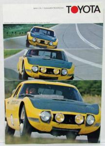 1968 Toyota Full Line Sales Folder 2000GT Corolla Corona Crown Land Cruiser
